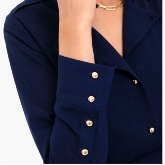 NWOT Pomander Place Admiral Blue Anderson Dress, Med $198 - Picture 4 of 11